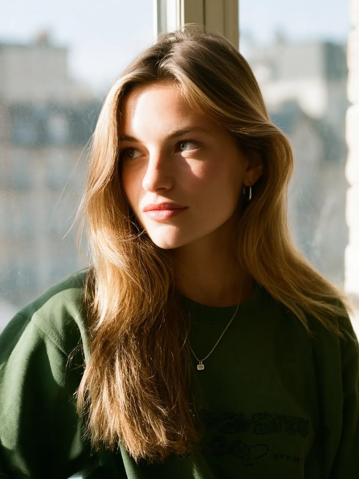 Long Layered Waves with Sandy Blonde Sheen